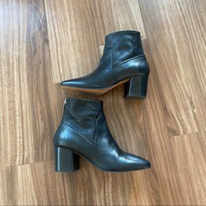 L'Intervalle Black Leather Booties Size 39 (Fits 8)